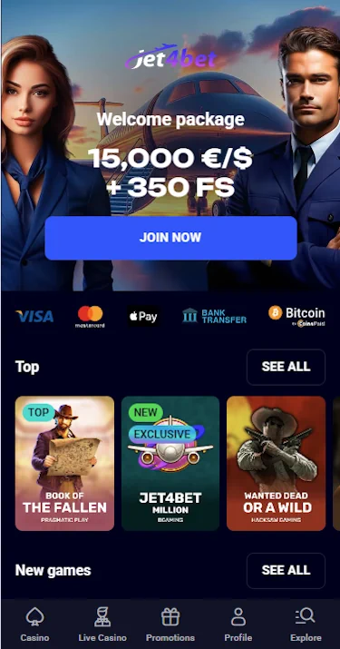 Jet4Bet Casino